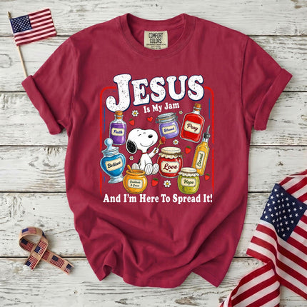 Comfort Colors Jesus Is My Jam Here to Spread It Christian T-Shirt