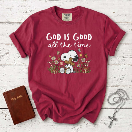Comfort Colors God Is Good All The Time Cross T-Shirt