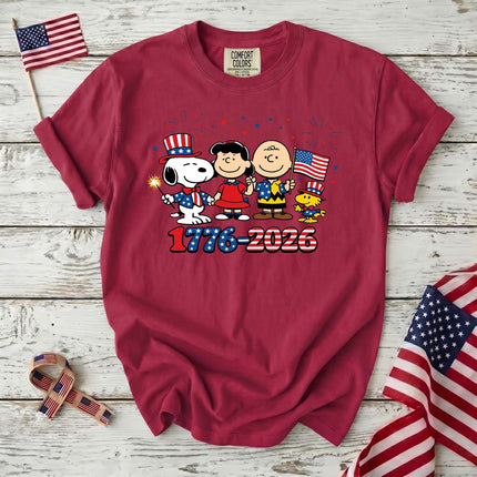 Comfort Colors 1776-2026 Patriotic Squad Fireworks T-Shirt