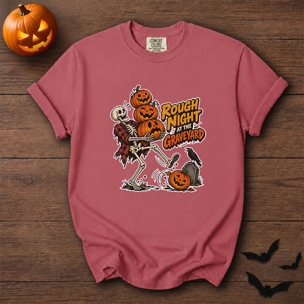 Comfort Colors Halloween Skeleton Pumpkin Graphic T-Shirt