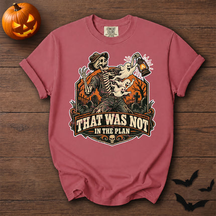 Comfort Colors Halloween Skeleton Ghost Graveyard Graphic T-Shirt