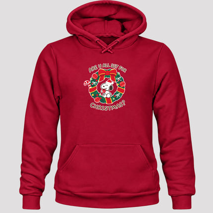 Christmas Wreath Are U All Set for Christmas Hoodie