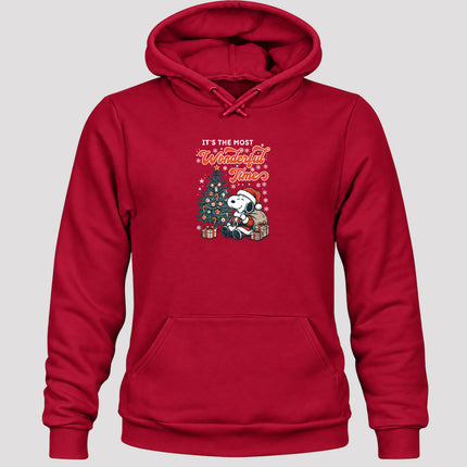 Most Wonderful Time Christmas Tree Holiday Gifts Hoodie