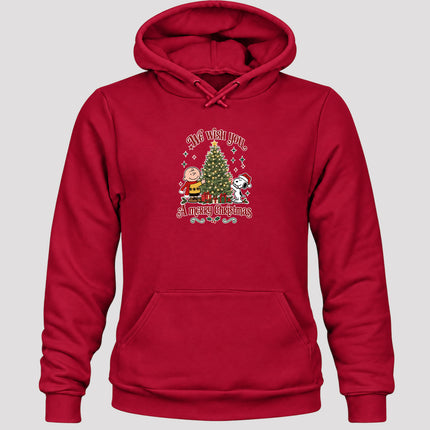We Wish You a Merry Christmas Festive Tree Graphic Hoodie