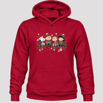 Cozy Christmas Garland Winter Knit Ornaments Hoodie
