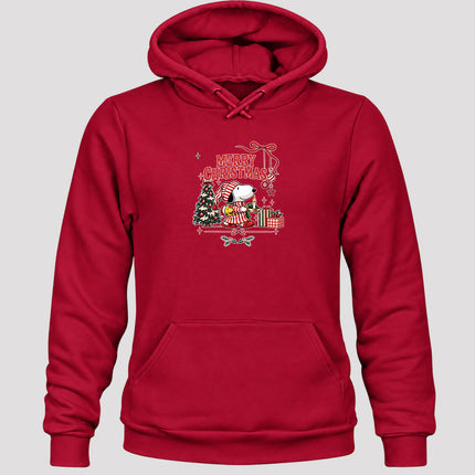 Merry Christmas Cozy Candlelight Tree Gift Graphic Hoodie