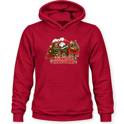Next Stop Christmas Train Vintage Holiday Express Hoodie