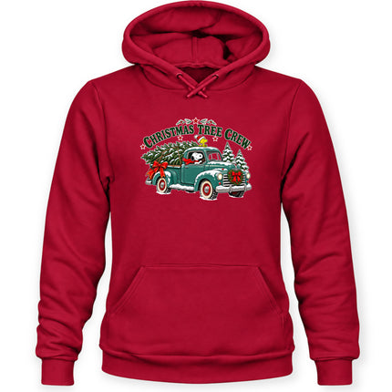 Christmas Tree Crew Vintage Pickup Truck Hoodie