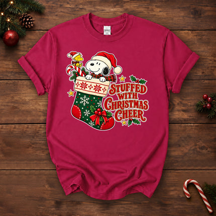 Stuffed With Christmas Cheer Stocking Holiday T-Shirt