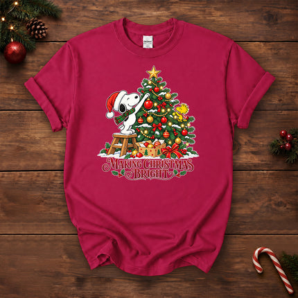 Making Christmas Bright Decorated Tree T-Shirt