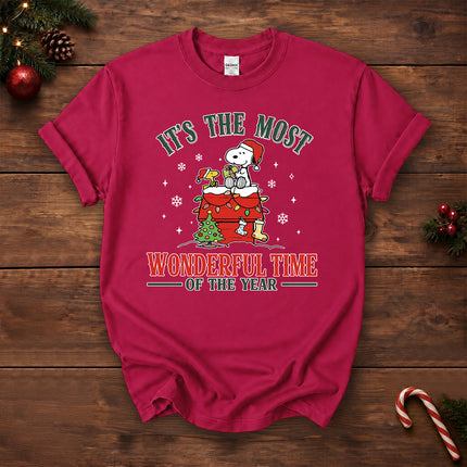 Most Wonderful Time of the Year Christmas Rooftop Graphic T-Shirt