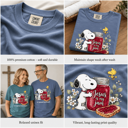 Comfort Colors Jesus Is My Jam Spread the Gospel T-Shirt