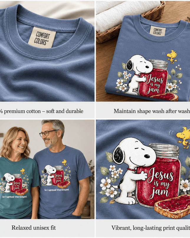 Comfort Colors Jesus Is My Jam Spread the Gospel T-Shirt