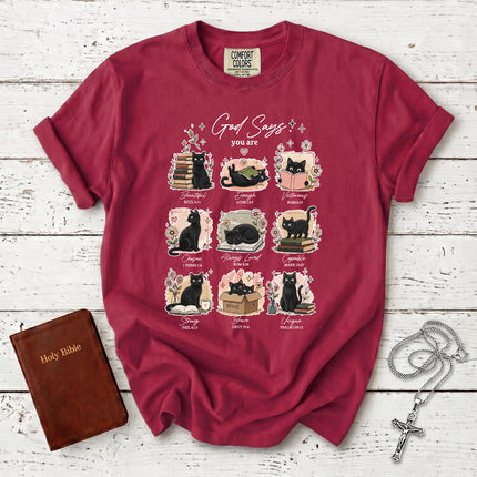 Comfort Colors God Says You Are Bible Verse Christian T-Shirt