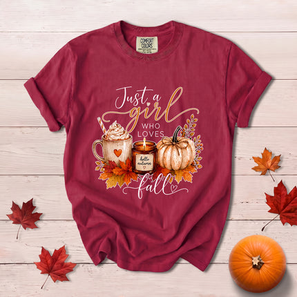 Comfort Colors Fall Autumn Pumpkin Spice Coffee Cozy Season T-Shirt