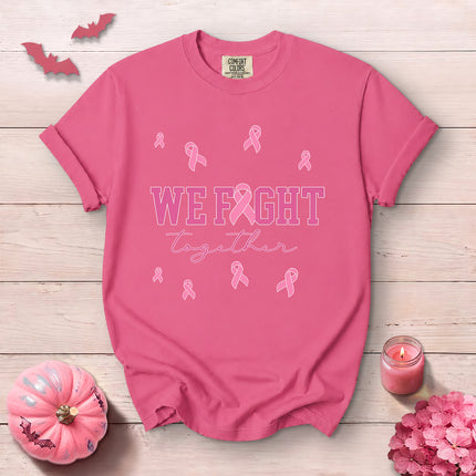 Comfort Colors We Fight Together Breast Cancer Awareness T-Shirt