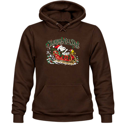 Sleigh All Day Christmas Sleigh Ride Hoodie