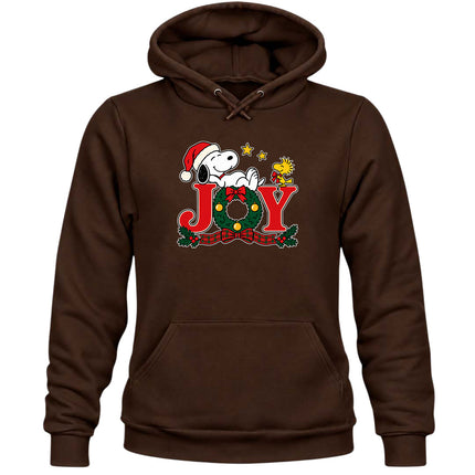 Christmas Joy Wreath Festive Holiday Hoodie