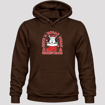 Have A Holly Jolly Christmas Retro Stocking Hoodie