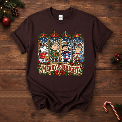 Merry and Bright Christmas Winter Village T-Shirt