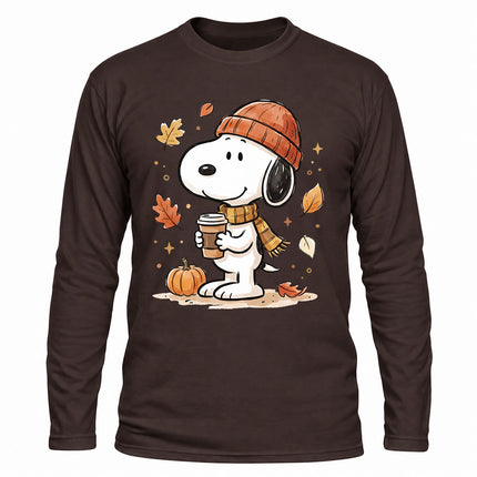 Fall Coffee Pumpkin Cozy Autumn Long Sleeve T-Shirt