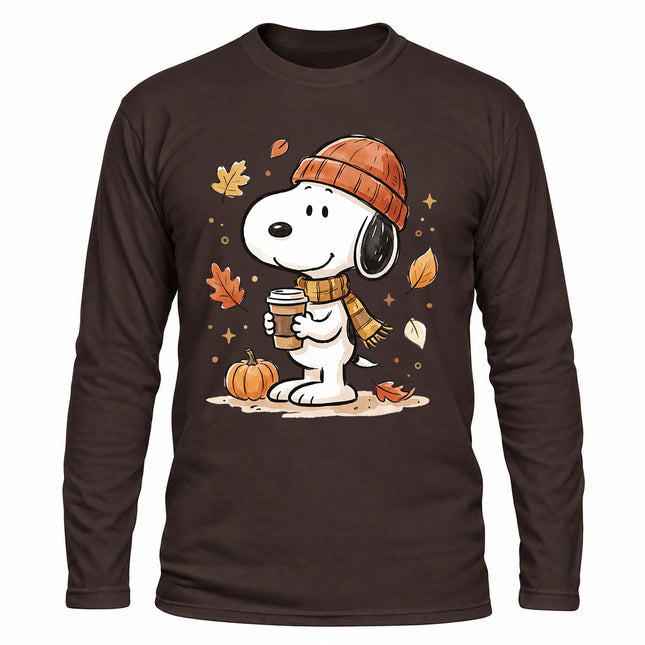 Fall Coffee Pumpkin Cozy Autumn Long Sleeve T-Shirt
