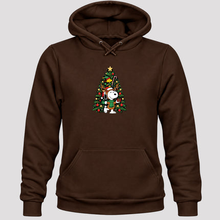 Christmas Tree Reindeer Antlers Festive Gift Hoodie
