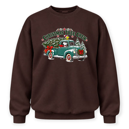 Christmas Tree Crew Vintage Pickup Truck Sweatshirt