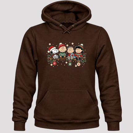 Cozy Christmas Garland Winter Knit Ornaments Hoodie