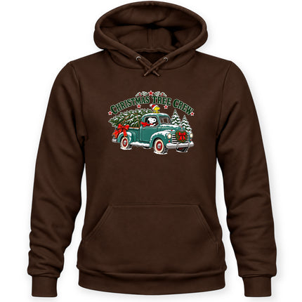 Christmas Tree Crew Vintage Pickup Truck Hoodie