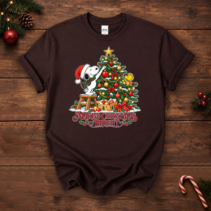 Making Christmas Bright Decorated Tree T-Shirt