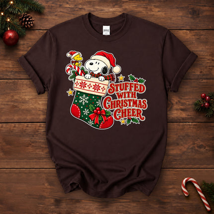 Stuffed With Christmas Cheer Stocking Holiday T-Shirt