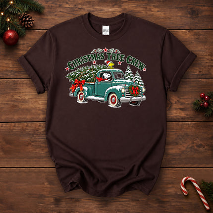 Christmas Tree Crew Vintage Pickup Truck T-Shirt