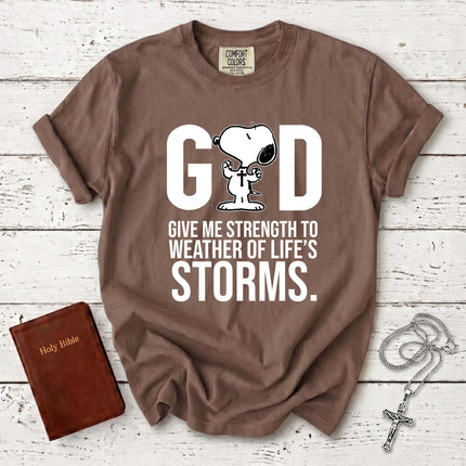 Comfort Colors God Gives Me Strength Christian T-Shirt