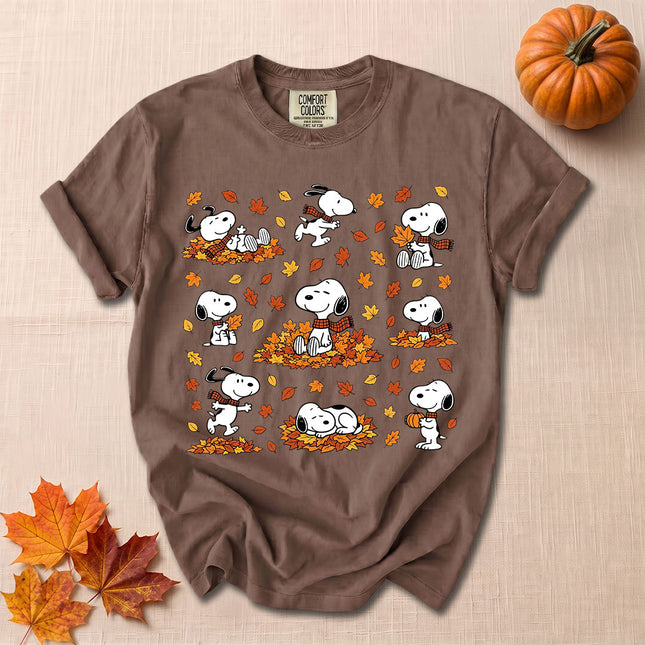 Comfort Colors Fall Autumn Leaves Cozy Season T-Shirt