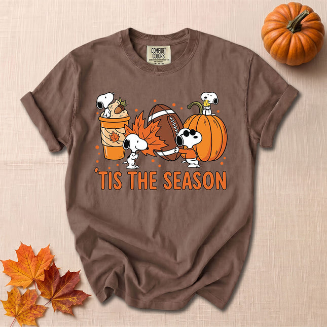 Comfort Colors Fall Football Pumpkin Season T-Shirt