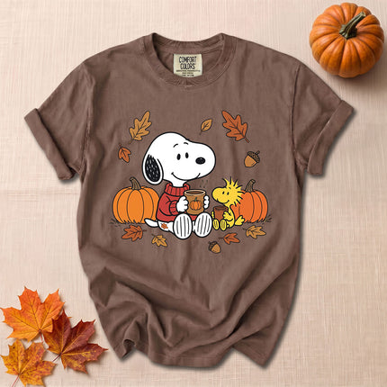 Comfort Colors Fall Pumpkin Cozy Autumn Coffee T-Shirt