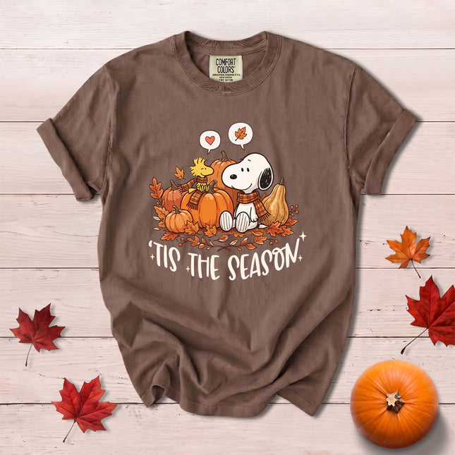 Comfort Colors Fall Autumn Tis The Season Pumpkin Patch Cozy T-Shirt
