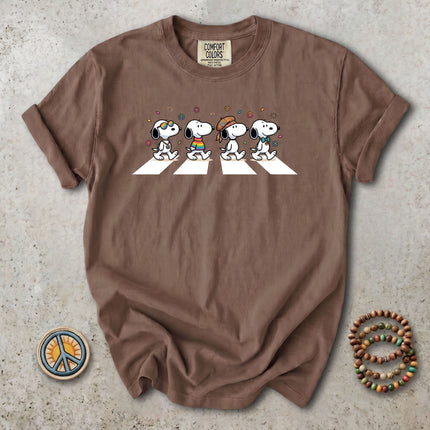 Comfort Colors Retro Hippie Peace Walk Groovy 70s Vibes T-Shirt