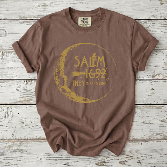 Comfort Colors Funny Salem Witch 1692 They Missed One T-Shirt