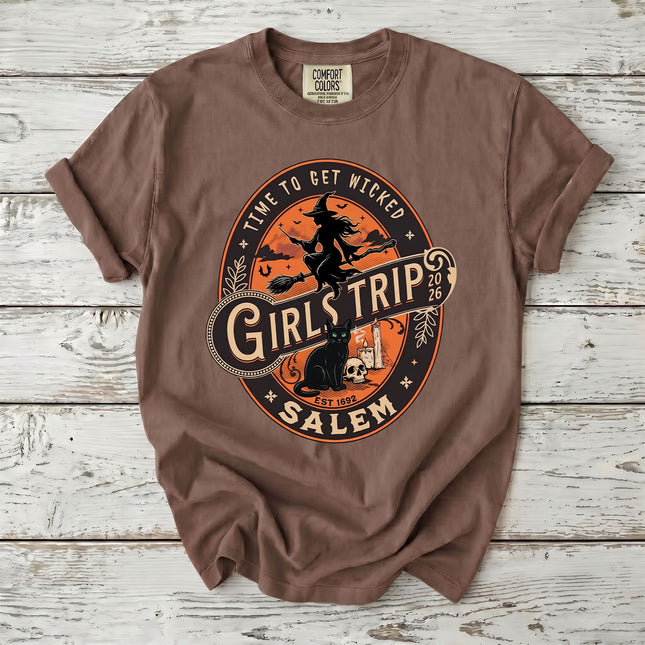 Comfort Colors Salem Girls Trip Wicked 2026 Halloween T-Shirt