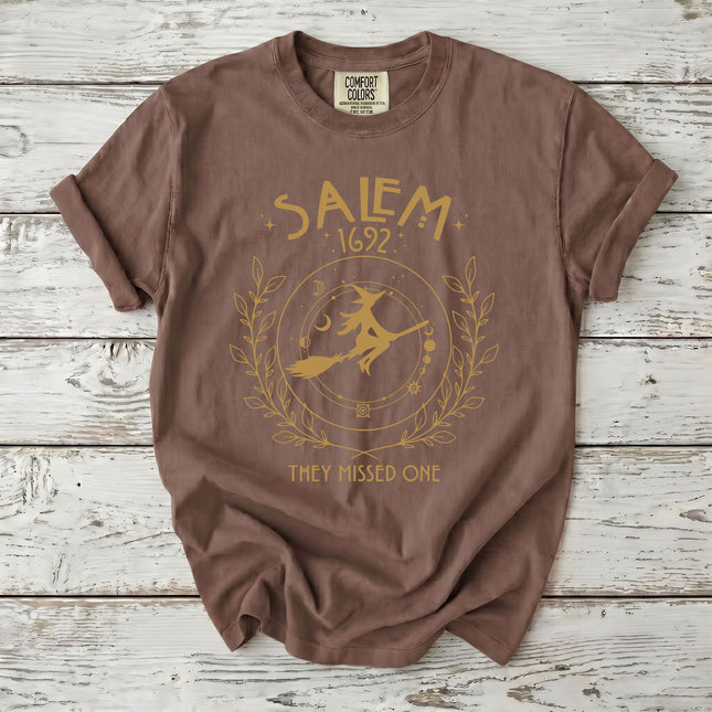 Comfort Colors Salem Witch 1692 Celestial They Missed One T-Shirt