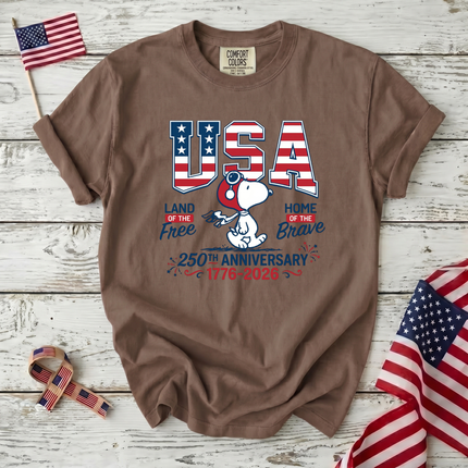 Comfort Colors USA Land Of The Free America 250 T-Shirt