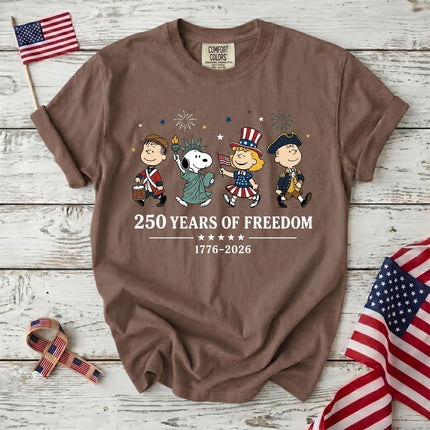 Comfort Colors 250 Years Of Freedom USA Historical Parade Squad T-Shirt