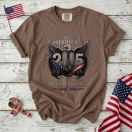 Comfort Colors 25th Anniversary Patriot Day 911 United We Remember Eagle T-Shirt