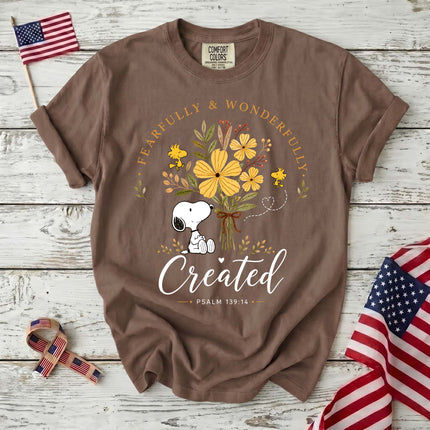 Comfort Colors Fearfully and Wonderfully Created Psalm 139:14 T-Shirt