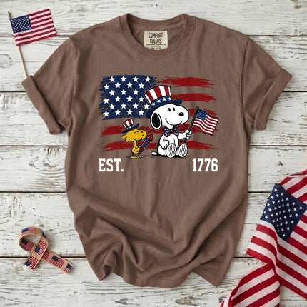 Comfort Colors EST 1776 250th Anniversary USA Uncle Sam Dog T-Shirt