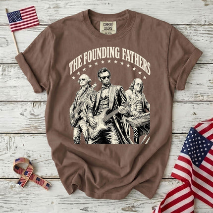 Comfort Colors 250th Anniversary USA The Founding Fathers Rock Band T-Shirt