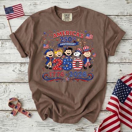 Comfort Colors America 250th Anniversary 1776-2026 Patriotic Friends T-Shirt