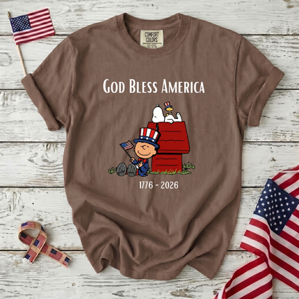 Comfort Colors God Bless America 1776 2026 T-Shirt